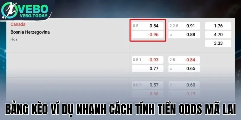 Tỷ Lệ Kèo Malaysia - Thủ Thuật Chốt Kèo Thơm, Tăng Lợi Nhuận 2 Bảng kèo ví dụ nhanh cách tính tiền odds Mã Lai