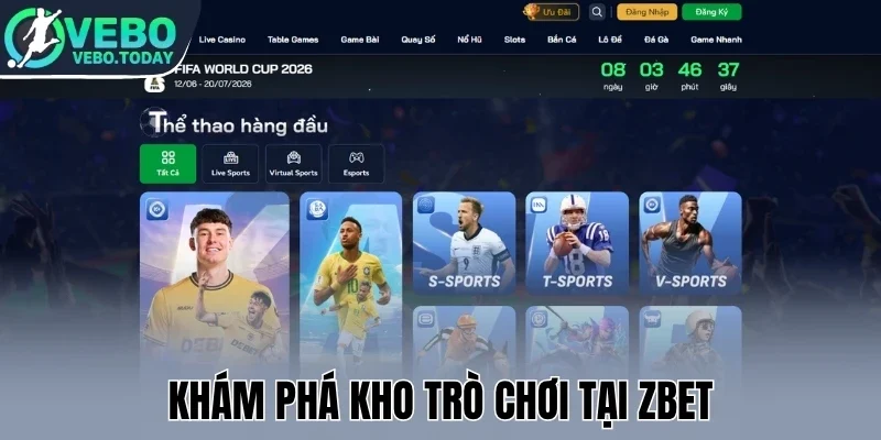 Zbet - Live Bóng Đá Siêu Mượt, Kèo Cược Ngon Mỗi Ngày 1 Khám phá kho trò chơi tại Zbet