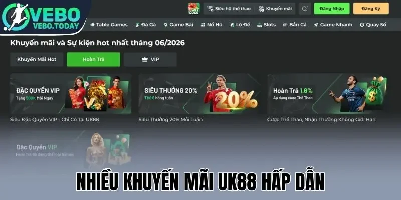 Uk88 - Cung Cấp Kèo “Ngon”, Live Bóng Đá Miễn Phí Full HD 2 Nhiều khuyến mãi Uk88 hấp dẫn
